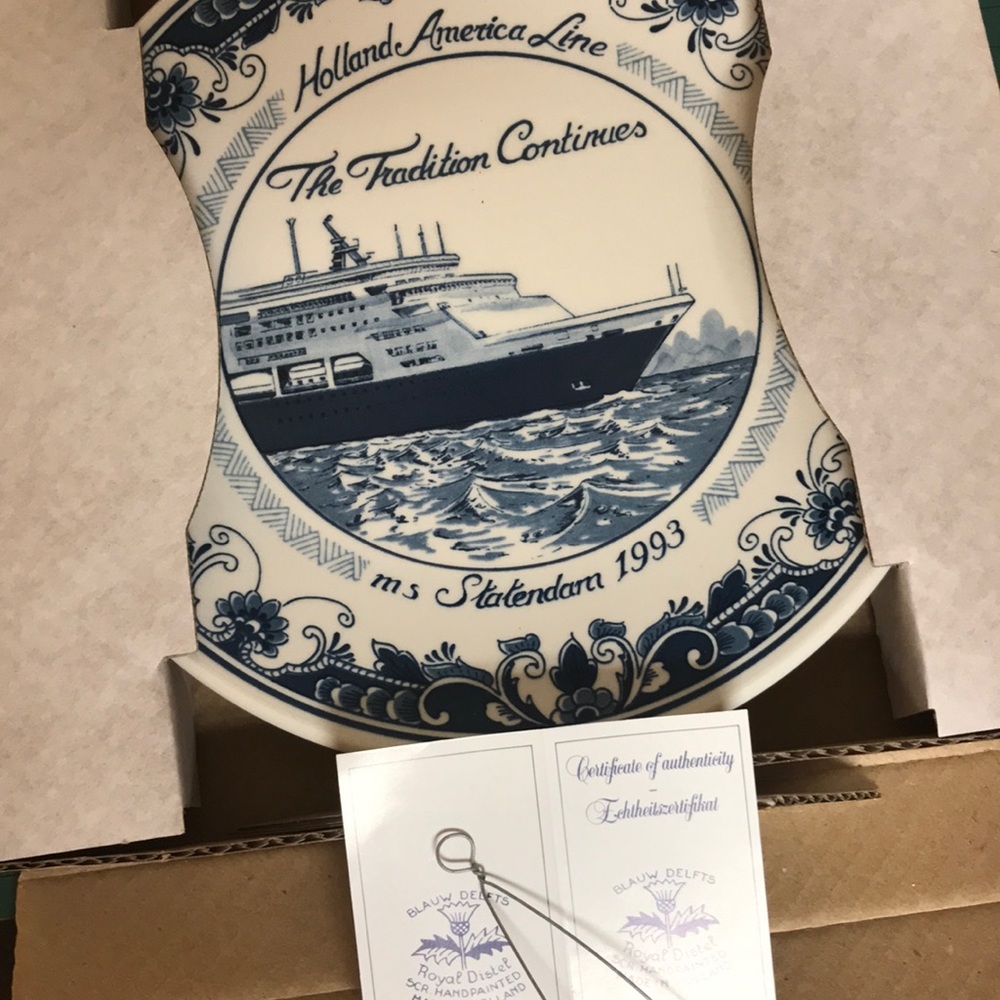 BLUE DELFT INAUGURAL DINNER PLATE